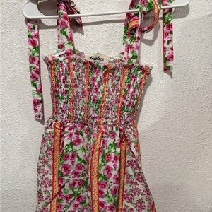 Hantics Floral Multicolor Tank Top